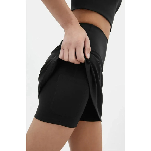 NWT Girlfriend Collective Black Sport Skirt - MSRP $72 - Size Large - Picture 3 of 4
